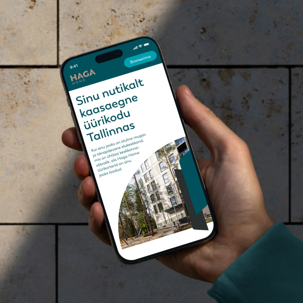 Haga Home branding and web platform